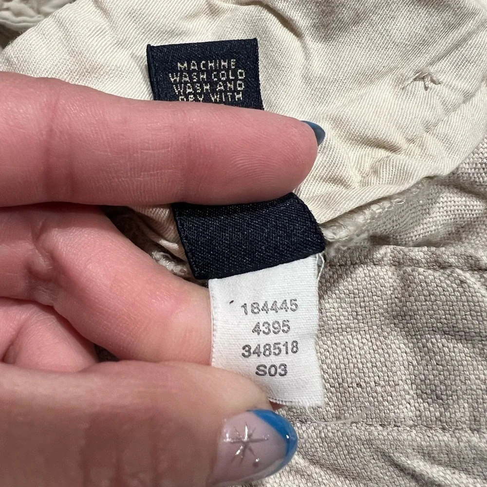 Vintage Banana Republic Women's Size  30/30 Linen Blend Cargo Button Fly Trouser